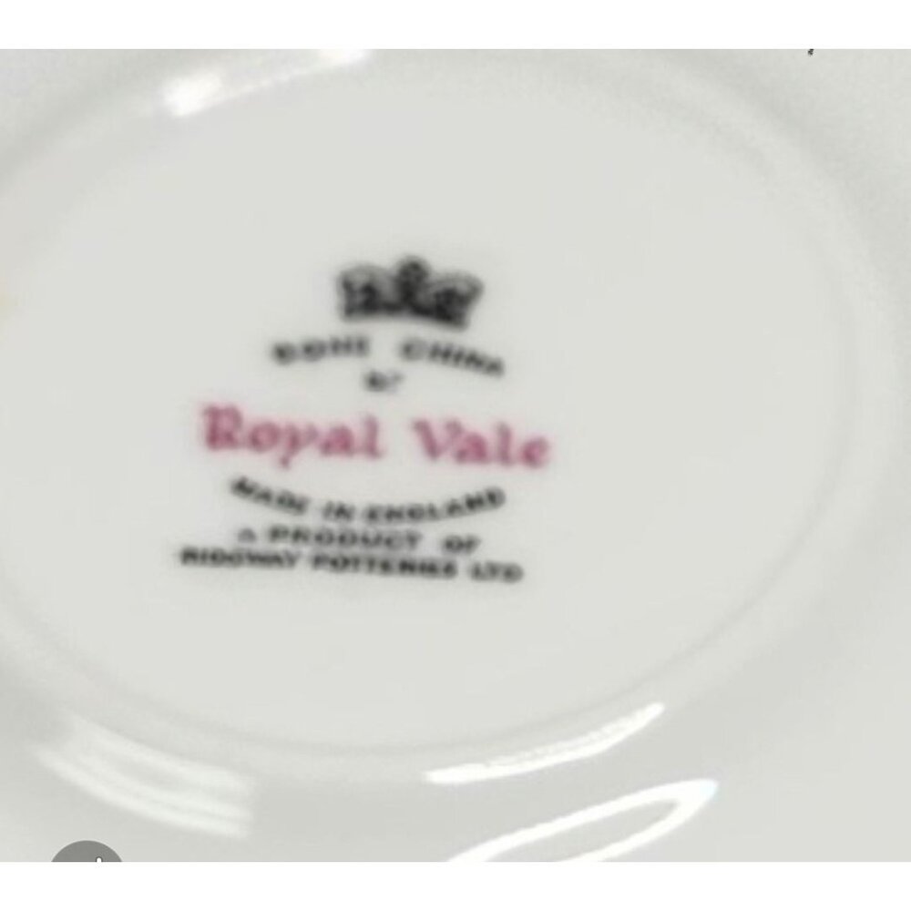 Ridgeway Royal Vale Bone China Tea Cup Saucer Colclough Pink Roses - Picture 8 of 8